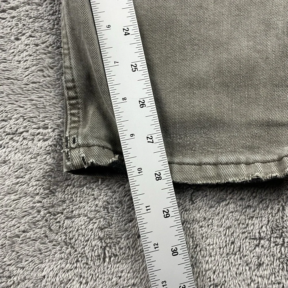 Levis 502 Taper Fit Jeans‎ Mens 34x30 Gray Mid Rise